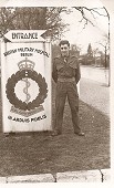 Pte Alf Payten outside BMH Berlin (Spandau) 1951